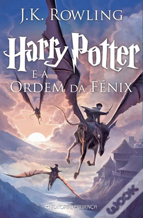 Capa do quinto livro da saga Harry Potter-E a ordem da Fênix