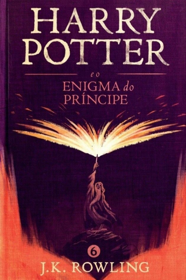 Capa do sexto livro da saga Harry Potter-E o enigma do príncipe